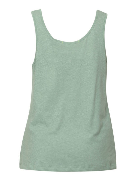 Women's Blouse Cotton Sleeveless Turquoise