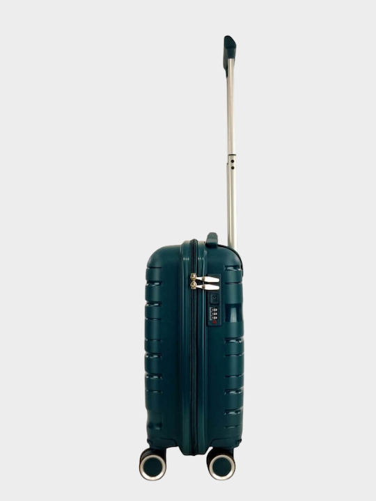 My Choice Travel Suitcase Cabin Hard Green with 4 Wheels Height 45cm