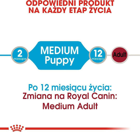 Royal Canin Medium Wet Dog Food for Puppies Grain-Free with Chicken 10x140gr