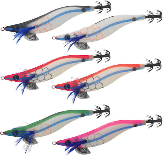 Seika Squid Jigs Luna Albastră Shallow #3.0 Roșu