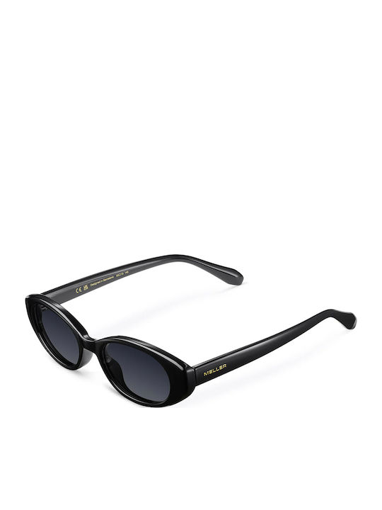 Meller All Women's Sunglasses with Black Plastic Frame and Black Lens