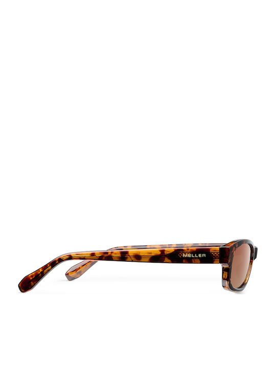 Meller Tingo Unisex Sunglasses With Brown Tartaruga Horn-Rimmed Frame And Brown Lenses AMR-TIGGBROWN