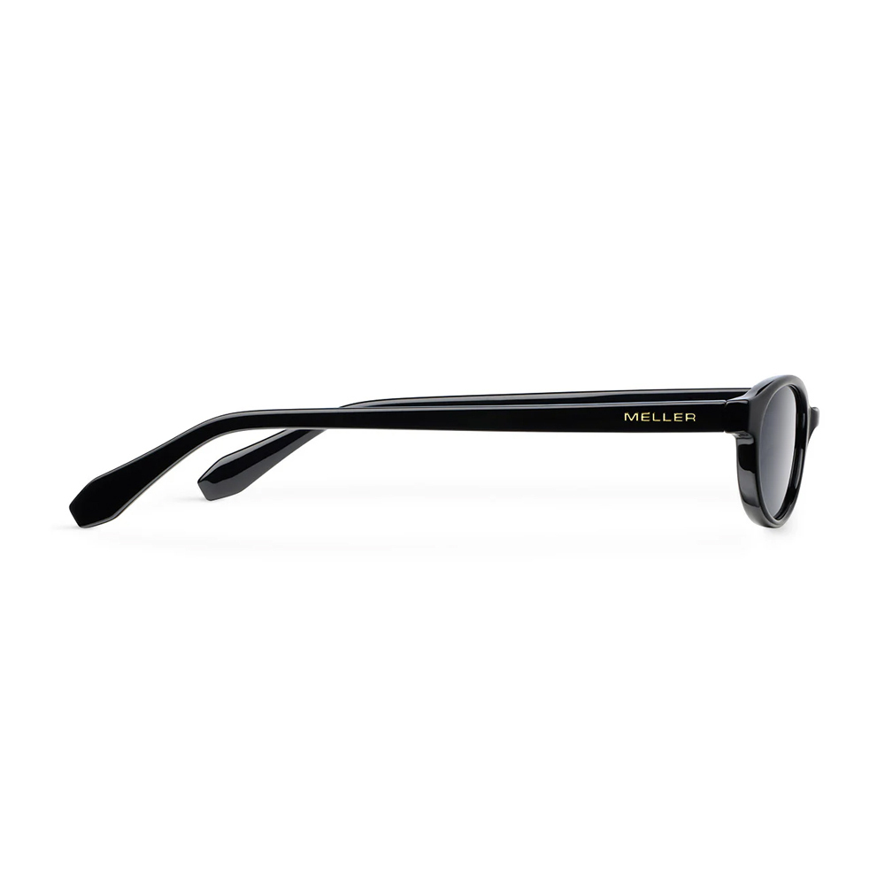 Meller Binti Unisex Sunglasses with Black Horn-Rimmed Frame and