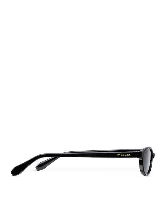 Meller Binti Unisex Sunglasses with Black Horn-Rimmed Frame and Black Lens BN-TUTCAR