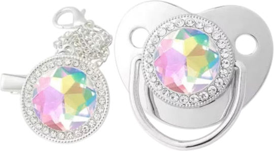 Queen Mother Suzetă Din Silicon Argintie Silver Gem Pentru 0+ Luni