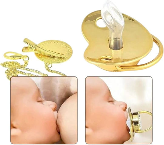 Queen Mother Suzetă Din Silicon Argintie Silver Gem Pentru 0+ Luni