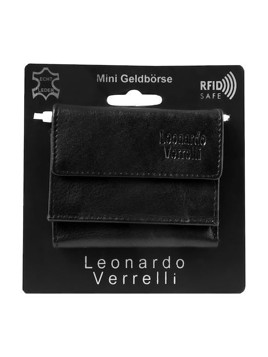 Δερμάτινο Ανδρικό Πορτοφόλι με RFID Μαύρο