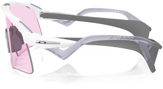 Oakley Cycling Glasses Prizm with White Frame & Multicolour Lenses