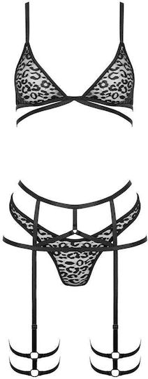 Σετ Εσωρούχων Kotek 3-pcs Set Μαύρο Thp106-3