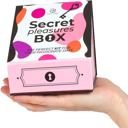 Secret Play Pleasures Box Couples Dice + Vibrating Bullet + Feather Pen