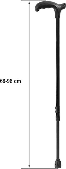 Baston Din Aluminiu Cu Înălțime Reglabilă Mâner În Formă De T Opo 0758/b-01
