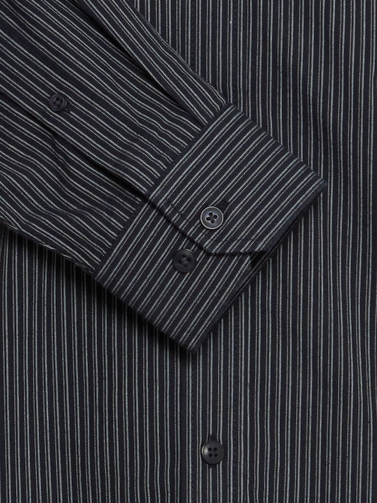 Cu mânecă lungă Cămașă Cu dungi Dark Navy