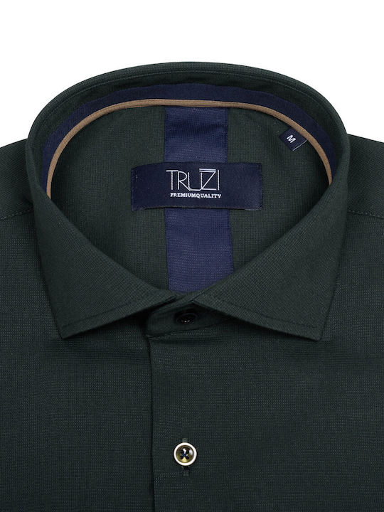 Long-sleeved Cotton Shirt Green