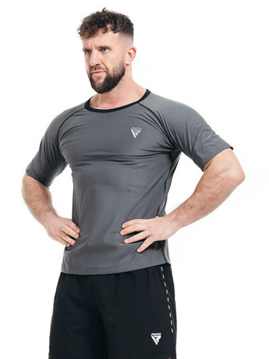 RDX Bărbați Cu mânecă scurtă Tricou RDX-ST-M1-GY pentru Box Gri