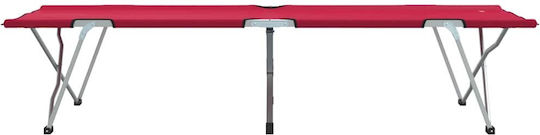 Klappbett ohne Matratze Einzel Rot Set 2Stücke 194x62.5x42.5cm