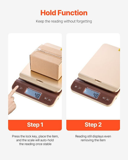 Vevor Electronic Precision Commercial Scale with Weighing Capacity of 40kg and Division 2gr