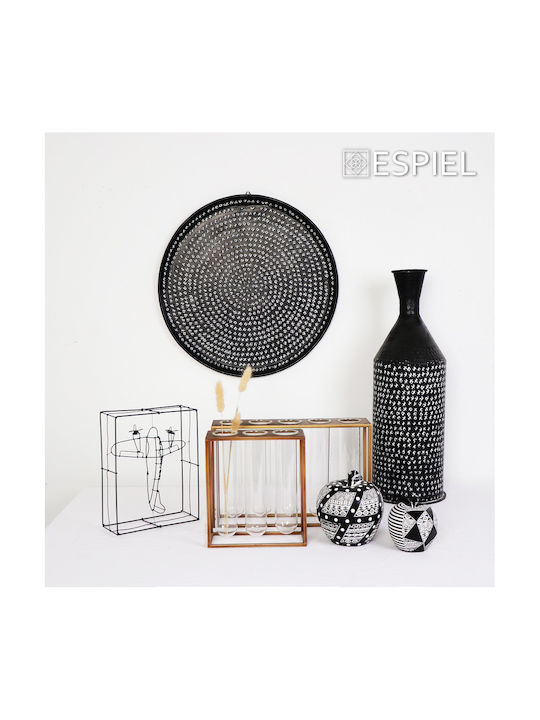 Espiel Tischdekoration Thema Apfel Mehrfarbig Schwarz-Weiß 15cm Verpackung 2 Stück