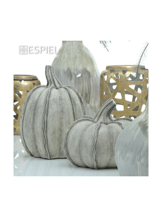 White Pumpkin 25cm Set 2 Pieces