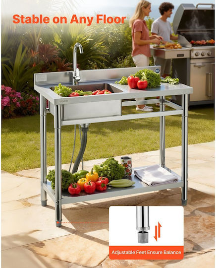 Vevor Λάντζα Einzeln DSCDGZT100CMV3J56001V0 100x50x94cm