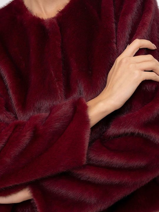 Cuca Blazer pentru femei Sacou Bordeaux