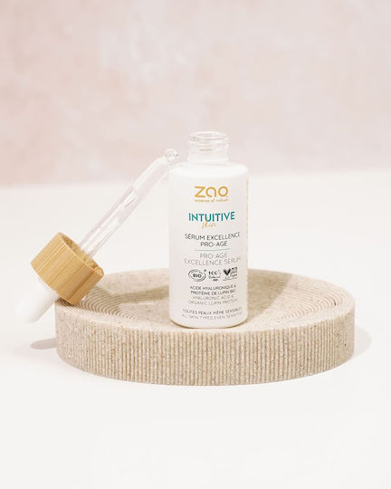 Zao Organic Makeup Pro-Age Excellence Серум за Лице с Хиалуронова Киселина за Блясък