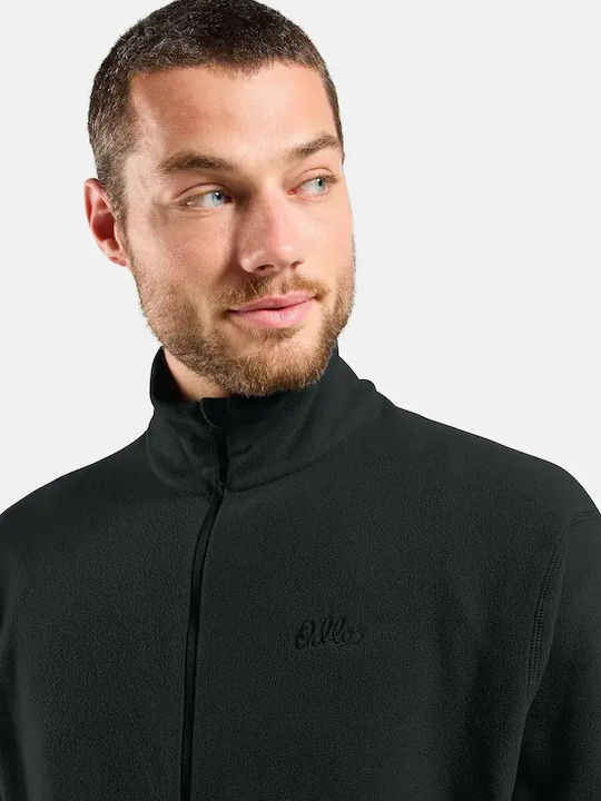 Essentials Herren Fleecejacke Schwarz