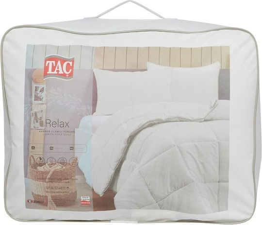 Tac Πάπλωμα Μονό 160x220εκ. White 300 GSM
