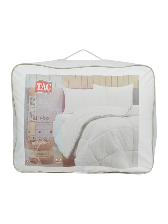 Tac Pilotă Dublu 200x220cm Alb 300 g/mp²Gsm