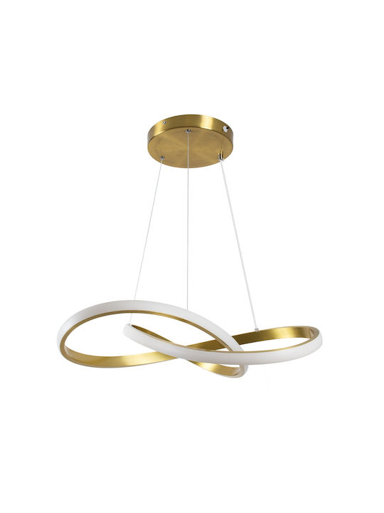 GloboStar Dexter Pendant Light Gold 56x56x14cm