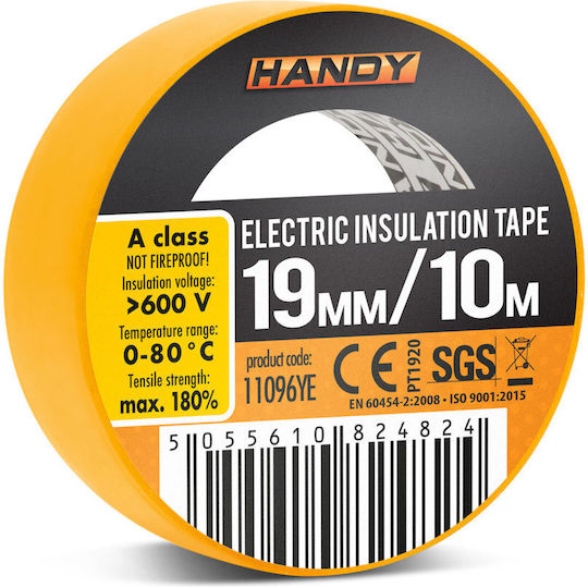 Handy Bandă de izolație 19mm x 10m Galben