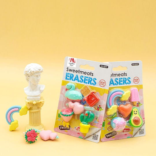 Little Tree Σετ Γόμες για Μολύβι 5τμχ Sweetmeats