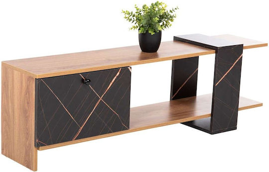 Henriette Schwarzer Marmor M120xT25xH37cm TV-Ständer