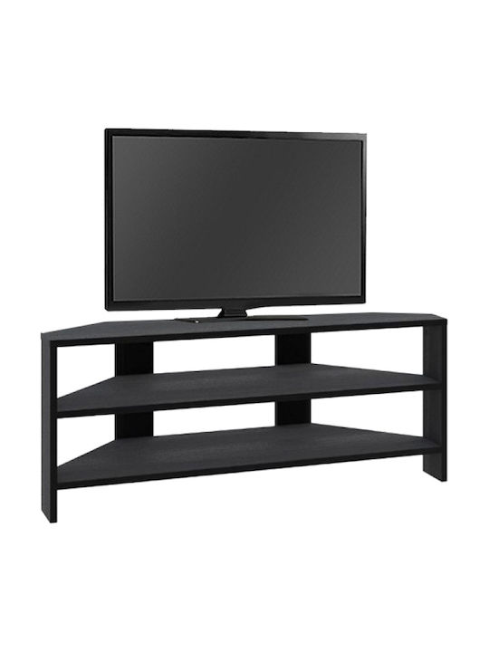 TV Stand Thales Black Wood L110xW36xH45cm