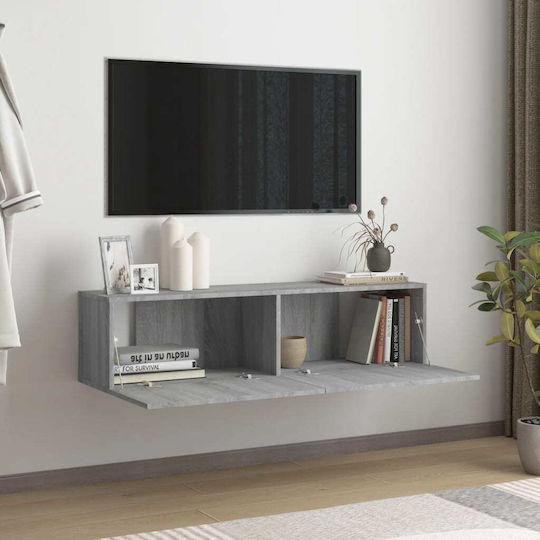 vidaXL TV-Ständer Grau M120xT30xH30cm