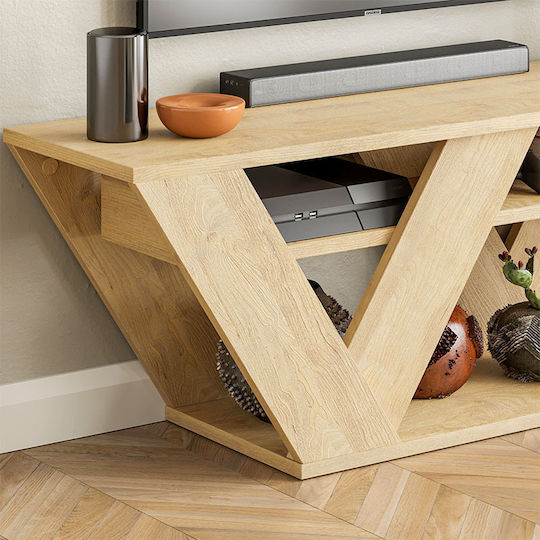 Stand TV Pipralla Natural Lungime 110xAdâncime 40xÎnălțime 30cm