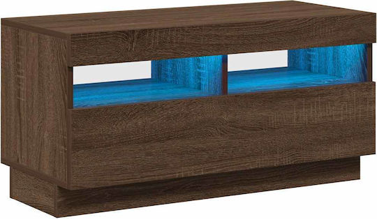 Stand TV Cu Iluminare LED Alb L80xA35xÎ40cm