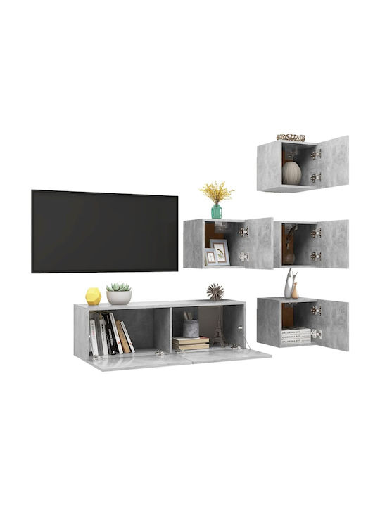 Wand-Kremlast Noutlapi Salonio apó Moiorosanída Grí 100x30x30cm