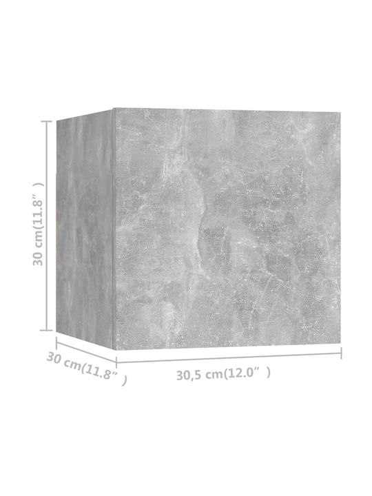 Wand-Kremlast Noutlapi Salonio apó Moiorosanída Grí 100x30x30cm