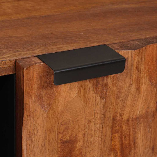 TV Stand Brown Acacia Finish M80xD31.5xH46cm