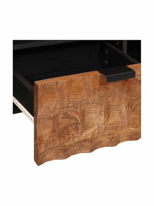 Шкаф за телевизор от Метал & Дърво Acacia Brown Finish Д100xШ33.5xВ46см