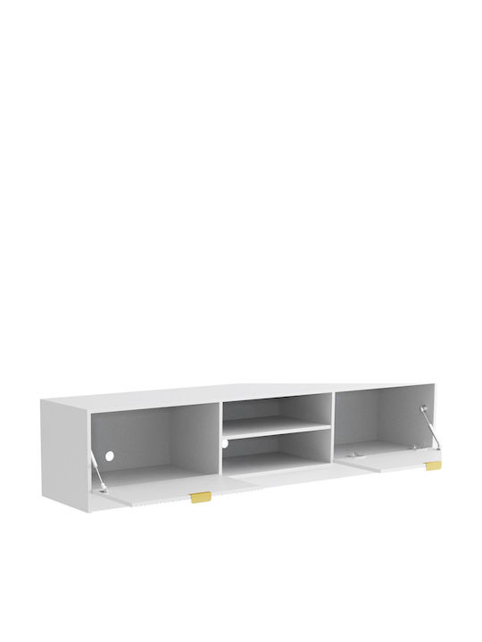 Телевизионно Мебелче Allegro Plus Бяло Д180xДълб40xВис40см
