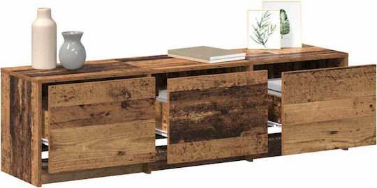 TV-Ständer mit LED-Beleuchtung Alt Holz M140xT34xH40cm