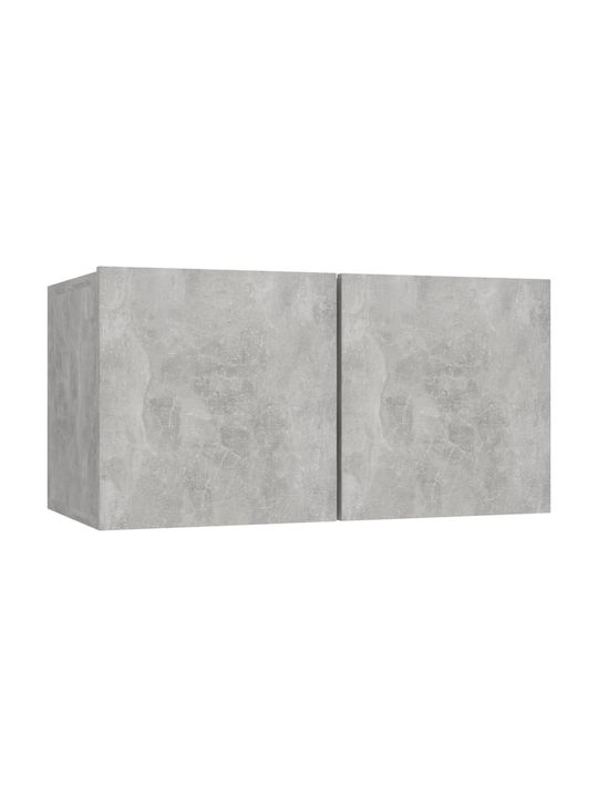 Wall Mounted Living Room Cabinet Made of Particle Board Sonoma 80x30x30cm