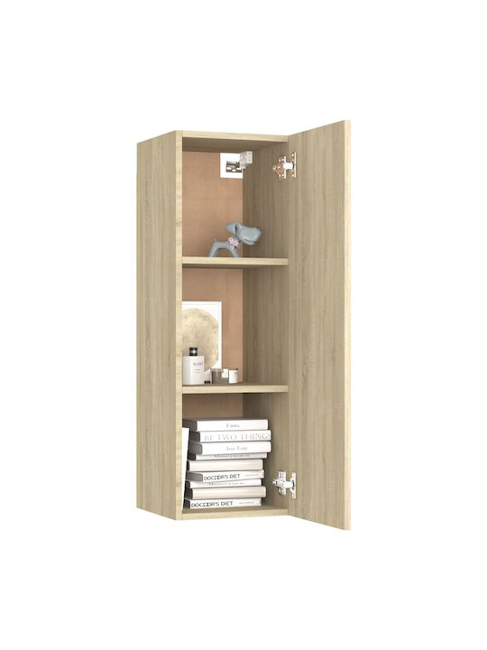 Wand Wohnzimmer Schrank aus Spanplatte Sonoma 80x30x30cm