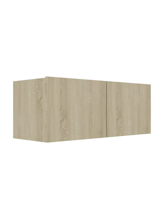 Wand Wohnzimmer Schrank aus Spanplatte Sonoma 80x30x30cm