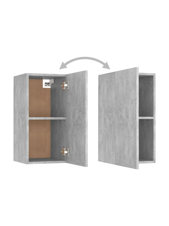 Wall Mounted Living Room Cabinet Made of Particle Board Sonoma 80x30x30cm