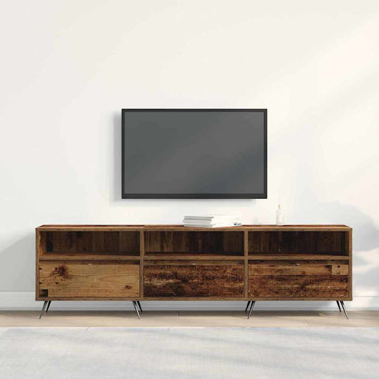 TV Stand Made of Metal & Reclaimed Wood L150xD30xH44.5cm