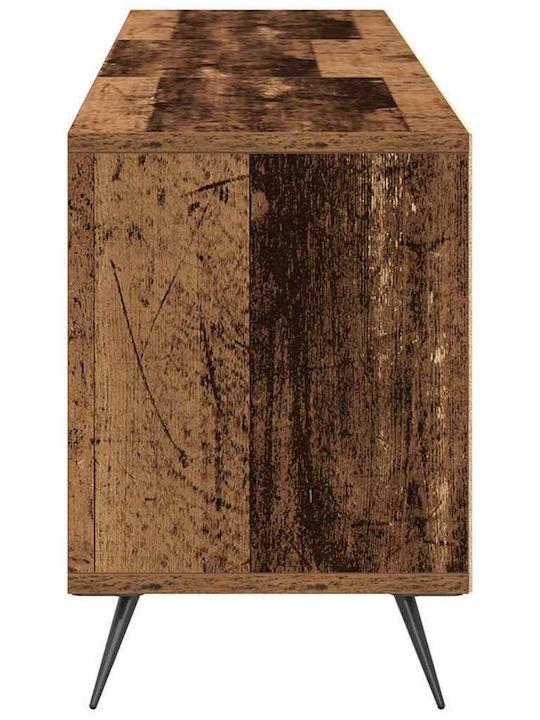 TV-Ständer aus Metall & altem Holz M150xT30xH44.5cm