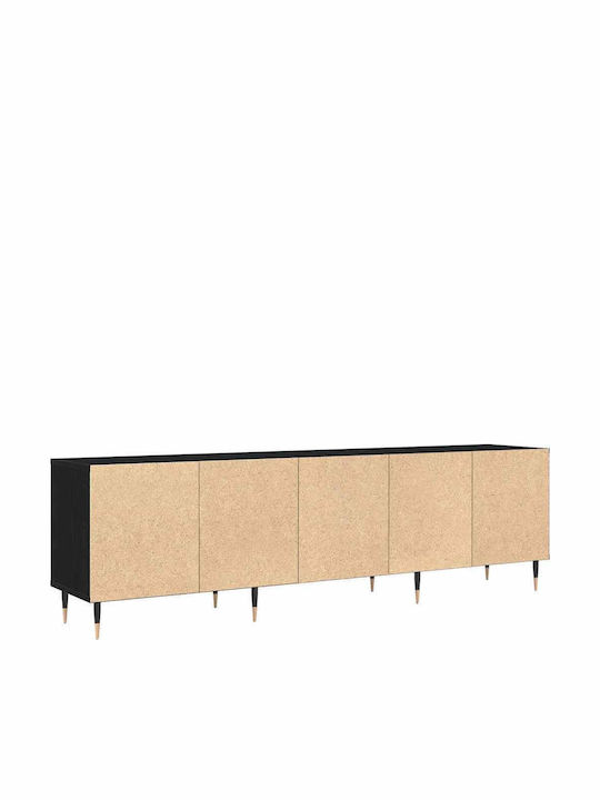TV-Ständer Schwarze Eiche M150xT30xH44.5cm