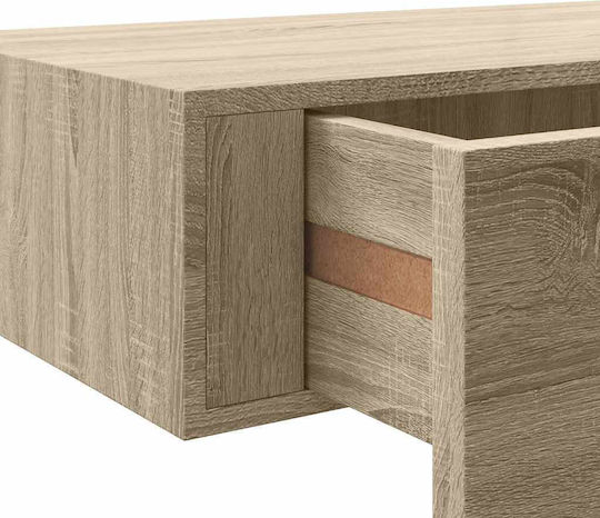 Oak Wall Shelves 2 Pieces 60x23.5x10 cm